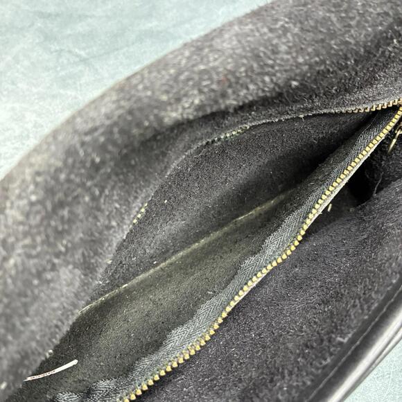 Vintage Coach Black Glove Tanned Leather Flap Crossbody Bag USA Made 0659-112 - Picture 11 of 15